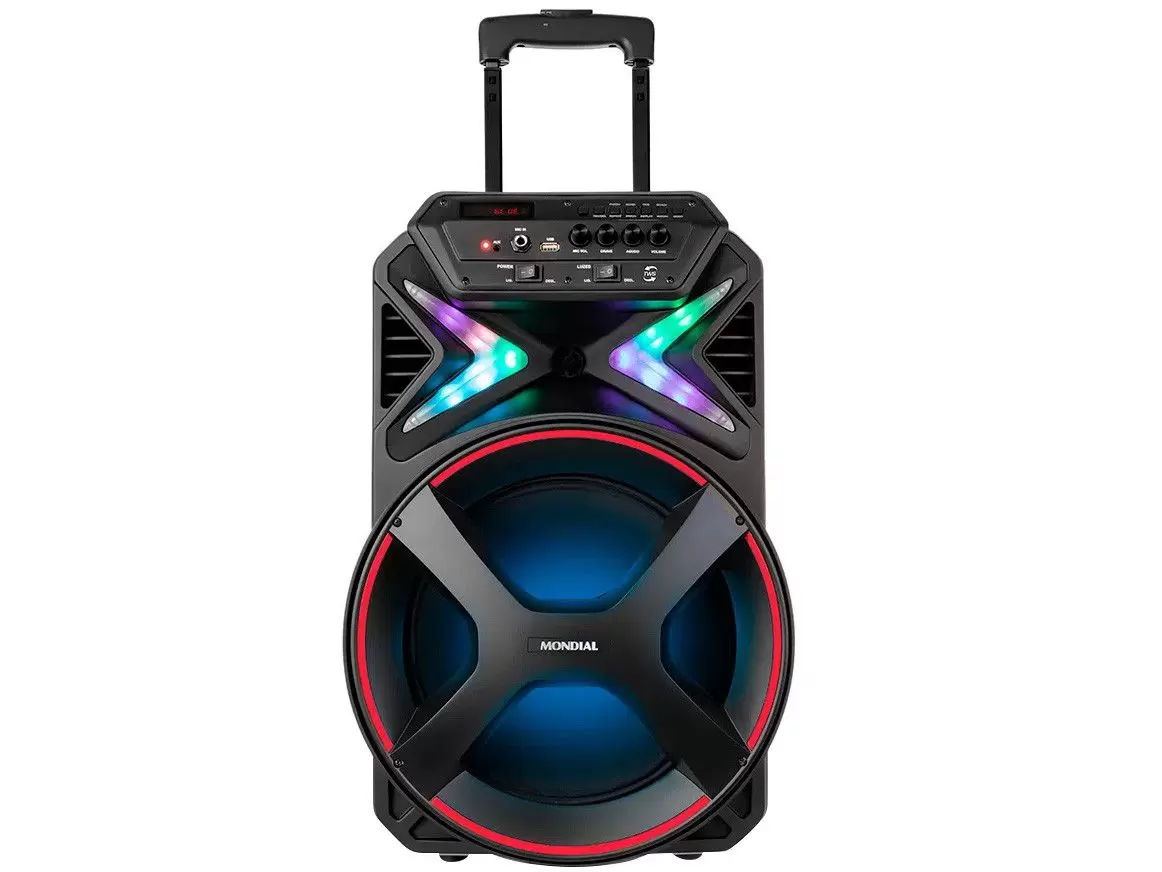 Caixa de Som Mondial CM-400 Bluetooth Portátil - Amplificada 400W USB