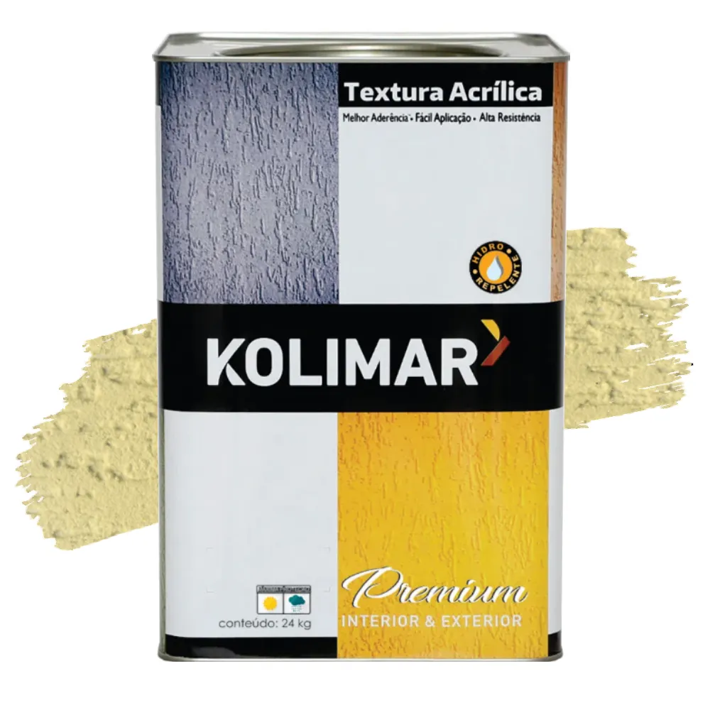 Textura Rústica Palha 24kg Kolimar
