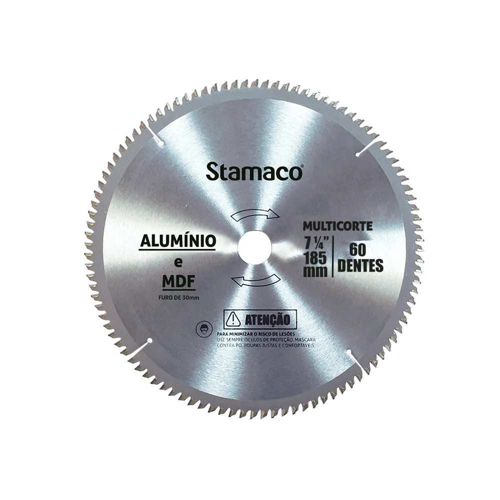 Disco De Serra Stamaco Para Aluminio E Mdf 185 Mm