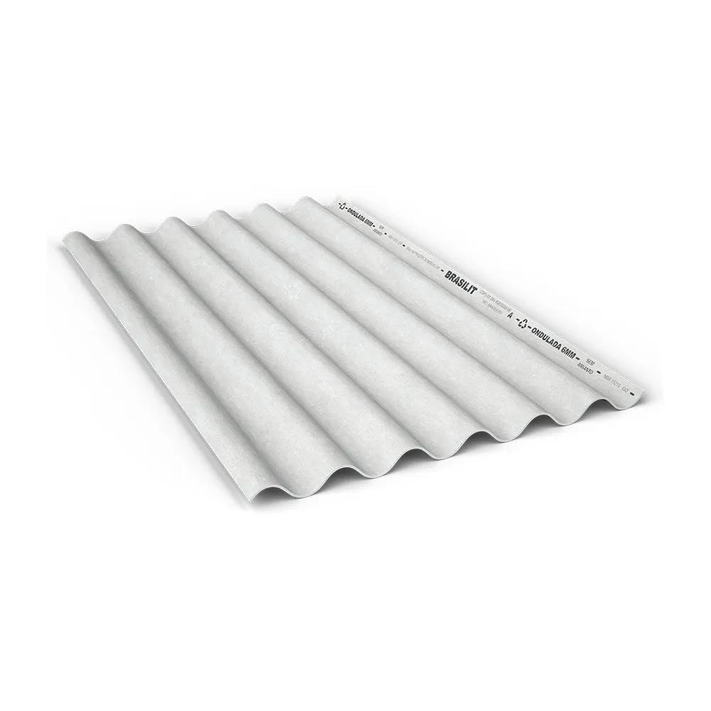Telha de fibrocimento ondulada 2,44m x 1,10m 5mm - Brasilit